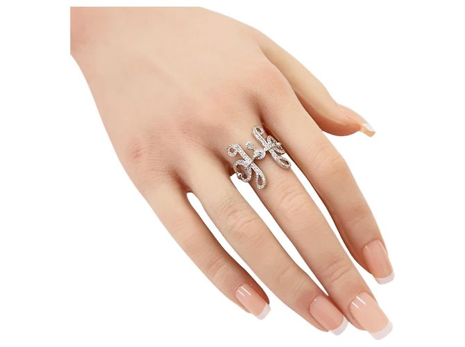 Hermès Hermes Filet d'Or Ring aus 18K Weißgold - Ansicht 2