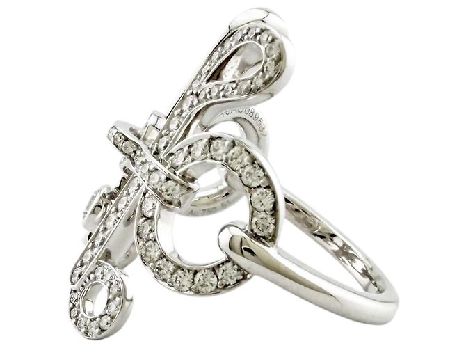 Hermès Hermes Filet d'Or Ring aus 18K Weißgold - Ansicht 4