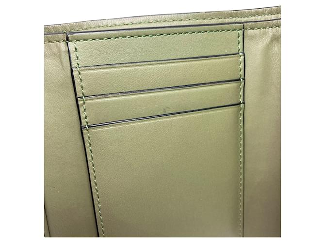 Loewe Repeat Trifold Wallet Grün - Ansicht 9