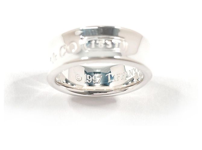 Anello Tiffany & Co. 1837 Medium Band in Argento 925 - vista 3
