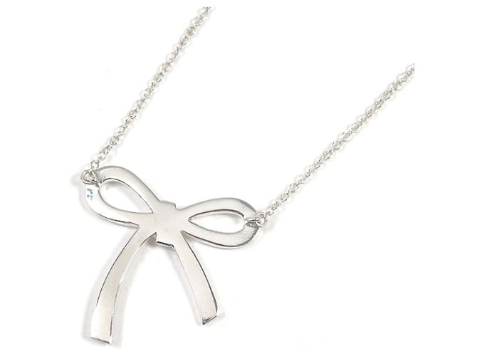 Tiffany & Co Collana Tiffany Bow Ribbon Argento - vista 2