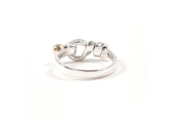 Anello Hook & Eye Band Tiffany & Co. Argento D'oro - vista 2