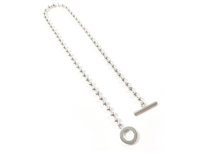 Collar de cadena de bolas GUCCI 602736 J8400 8106 Plata - vista 3