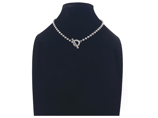 Collar de cadena de bolas GUCCI 602736 J8400 8106 Plata - vista 7