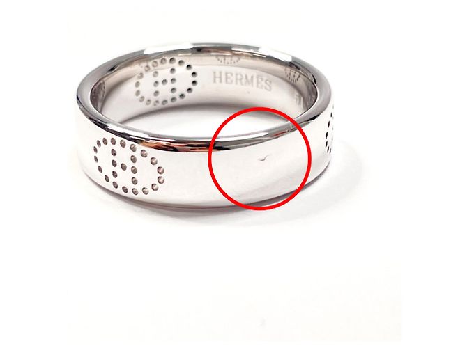 Ring Hermès Anel HERMES Eclipse Ruban Prata - vista 8