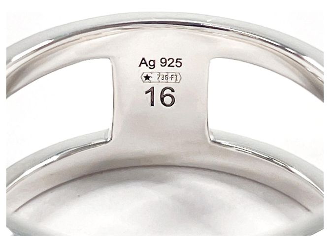 Anello largo Interlocking G GUCCI Argento - vista 4