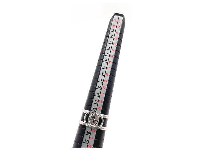 Anello largo Interlocking G GUCCI Argento - vista 5