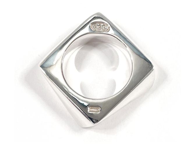 Anello a fascia in argento sterling Salvatore Ferragamo - vista 4