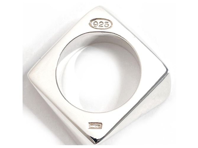 Anello a fascia in argento sterling Salvatore Ferragamo - vista 6