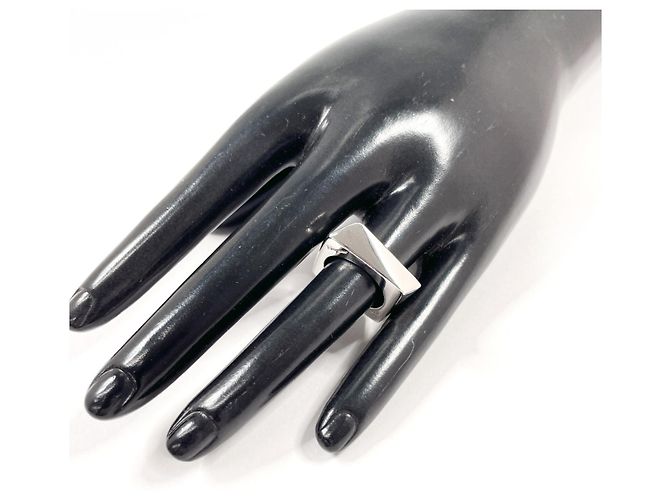 Anello a fascia in argento sterling Salvatore Ferragamo - vista 9