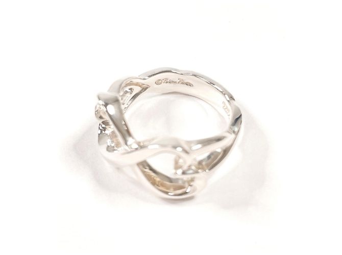 Tiffany & Co Anello Tiffany Double Loving Heart Paloma Picasso Argento - vista 4
