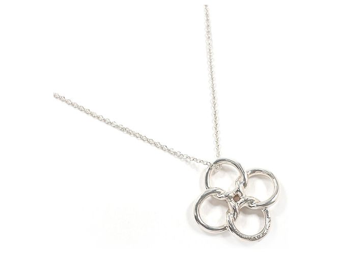 Tiffany & Co Collana Tiffany Quadrofolio Elsa Peretti Argento - vista 2