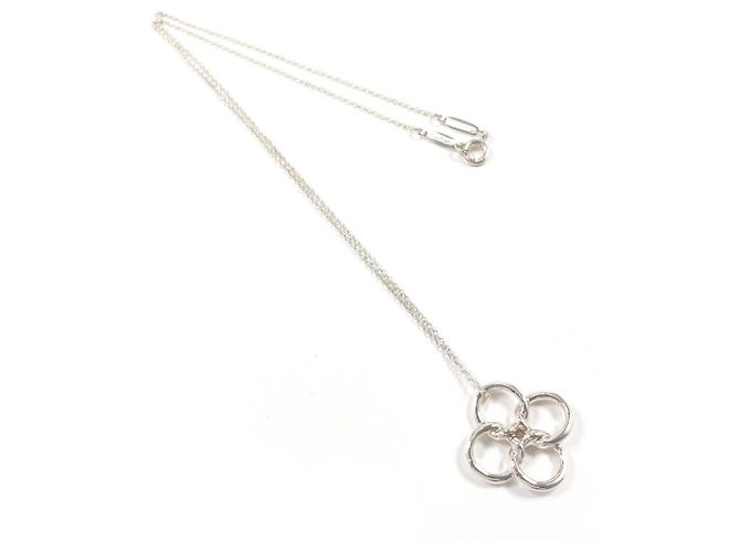 Tiffany & Co Collana Tiffany Quadrofolio Elsa Peretti Argento - vista 3