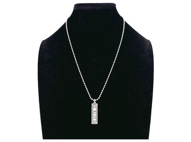 Tiffany & Co Collana Tiffany Atlas Bar Argento - vista 7