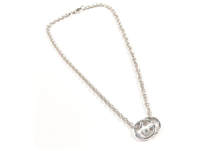 Collar GUCCI Interlocking G Plata - vista 3