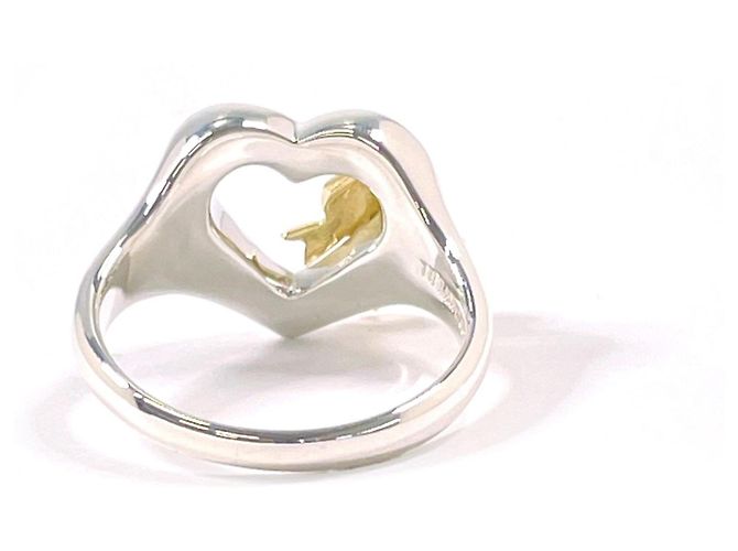 Tiffany & Co Tiffany Heart Ribbon Ring Silber Golden - Ansicht 2