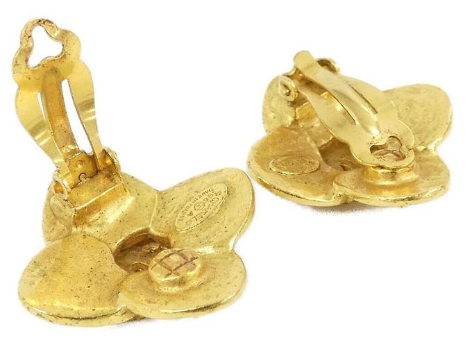 Orecchini a clip dorati Chanel D'oro - vista 3