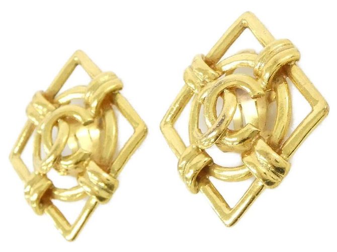 Orecchini a clip dorati Chanel D'oro - vista 2