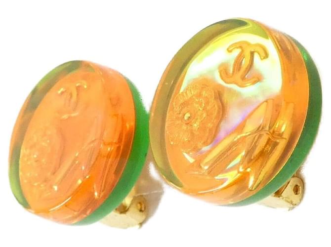Orecchini a clip Orange Chanel Arancione - vista 2