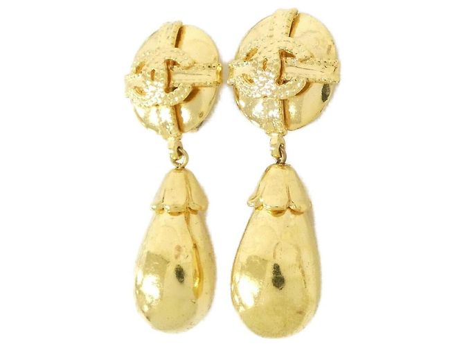 Orecchini a clip dorati Chanel D'oro - vista 2