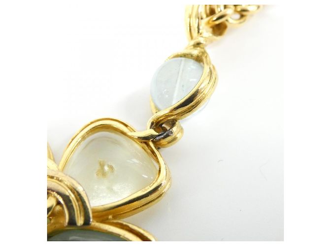 Colar Chanel Ouro e Multicor Dourado - vista 4