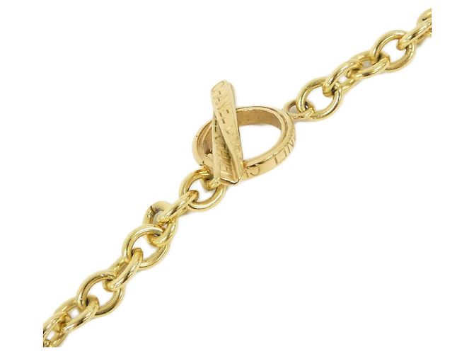 Colar Chanel Ouro e Multicor Dourado - vista 5