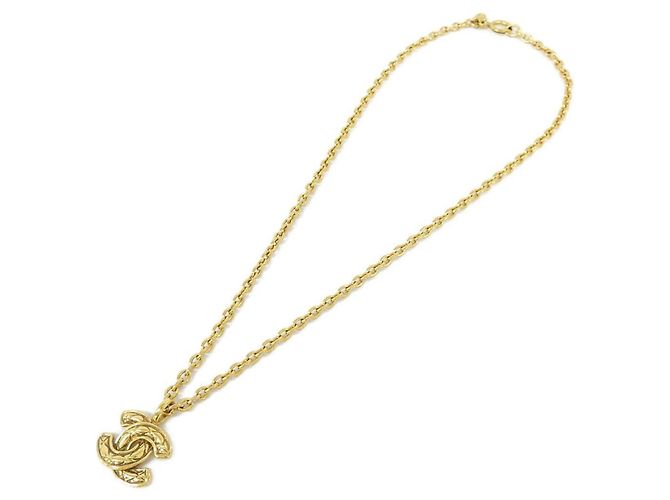 Collana Chanel dorata con pendente D'oro - vista 2