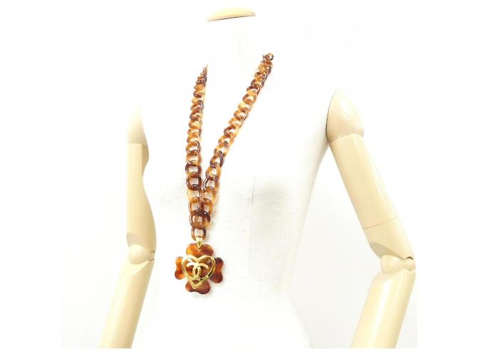 Collar Chanel marrón Castaño - vista 6