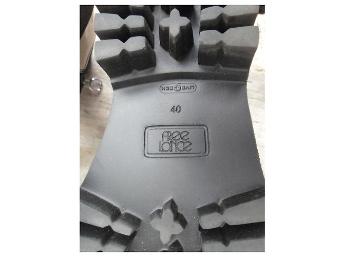 Free Lance Oly Synth Botines Chelsea Charol Negro Blanco - vista 10