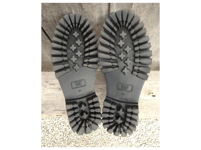 Free Lance Oly Synth Botines Chelsea Charol Negro Blanco - vista 6