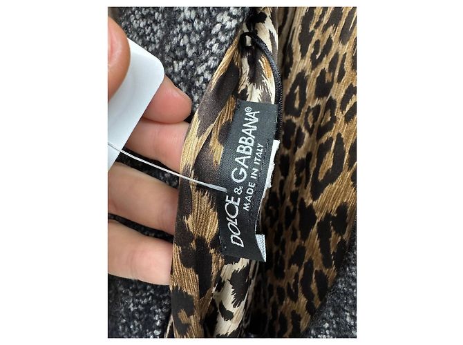 Graues Kleid mit geradem Schnitt Dolce & Gabbana Gr. M Gebraucht - Ansicht 5