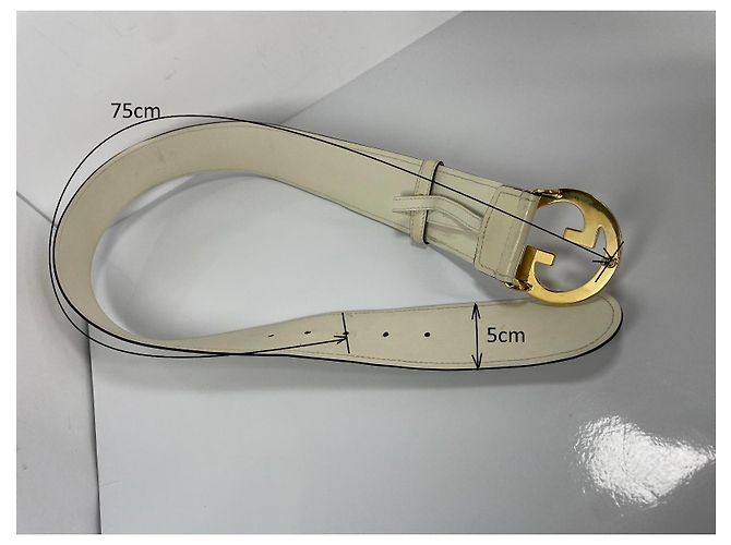 Gucci Blondie Ledergürtel - Creme - Ansicht 10