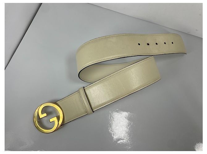 Gucci Blondie Ledergürtel - Creme - Ansicht 4