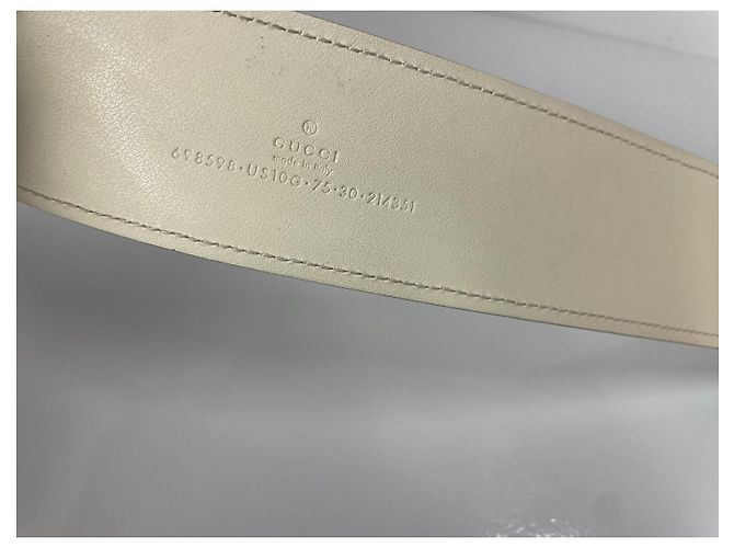 Gucci Blondie Ledergürtel - Creme - Ansicht 9