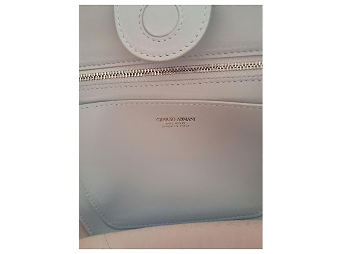 Giorgio Armani La Prima Soft Ledertasche, Beige - Ansicht 7