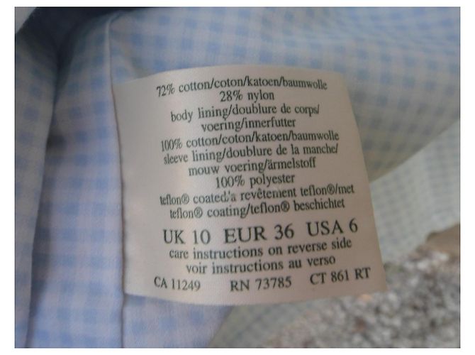 Autre Marque Abrigo largo impermeable Laura Ashley Azul claro - vista 6