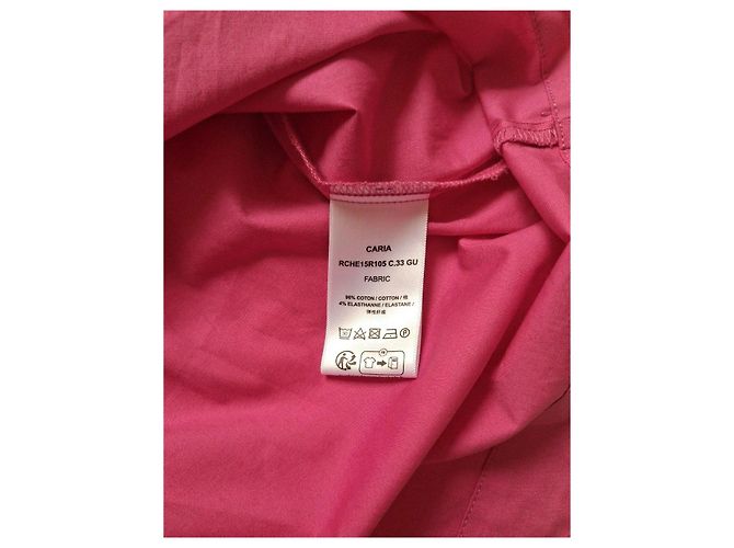 Camicia Zapa rosa con volant maniche corte - vista 6