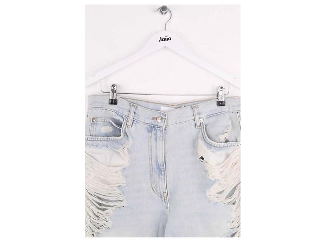Jeans larghi Iro blu in cotone - vista 2