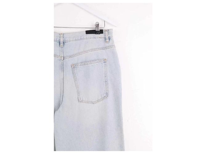 Jeans larghi Iro blu in cotone - vista 4