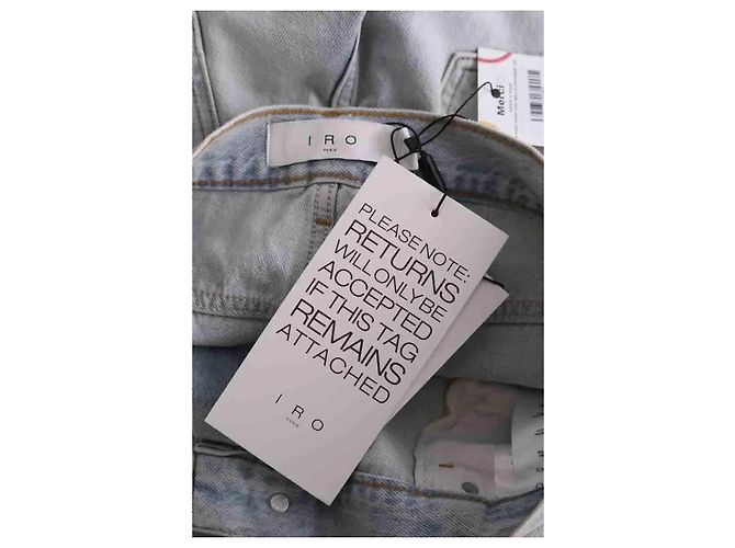 Jeans larghi Iro blu in cotone - vista 5