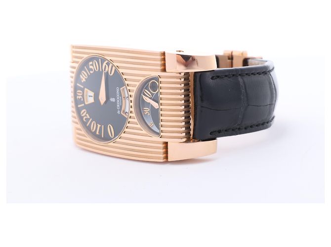 Orologio De Grisogono FG ONE N04 019281 18k PG x Leather AT con quadrante nero - vista 3