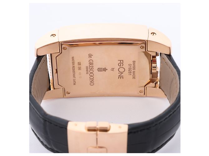 Orologio De Grisogono FG ONE N04 019281 18k PG x Leather AT con quadrante nero - vista 8