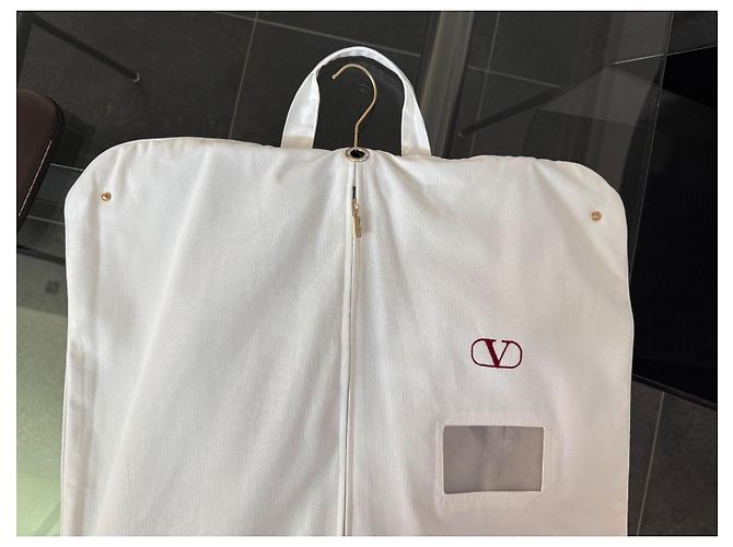 Valentino Falda Maxi de Lino Beige - vista 14