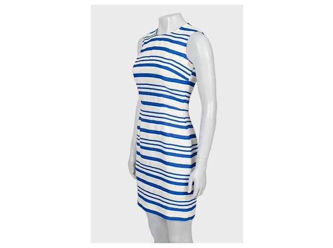 Abito in lino a righe Slim Fit Dolce & Gabbana - IT38 Usato - vista 2