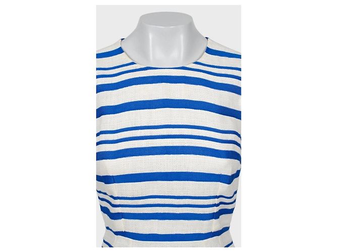 Abito in lino a righe Slim Fit Dolce & Gabbana - IT38 Usato - vista 4