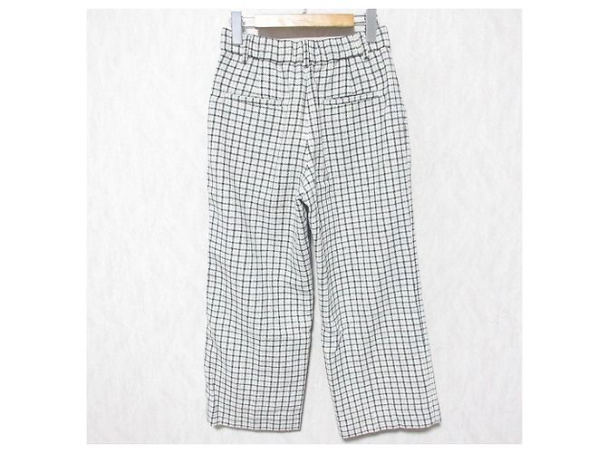 Autre Marque INDIVI Check Straight Pants Weiß - Ansicht 2