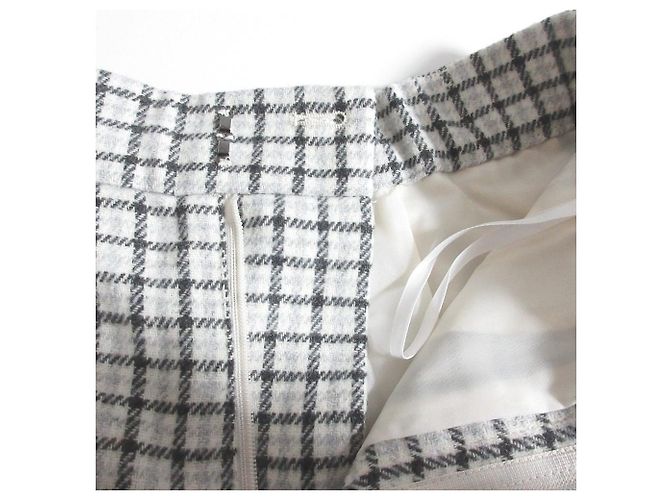 Autre Marque INDIVI Check Straight Pants Weiß - Ansicht 4