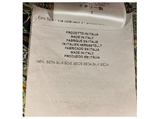 Autre Marque Vestido de seda Etro Multicolor - vista 12