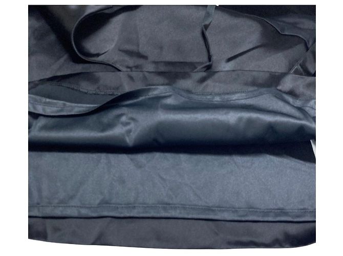 Autre Marque Col Pierrot Satin Camisole Schwarz - Ansicht 5