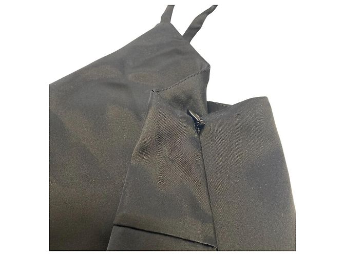 Autre Marque Col Pierrot Satin Camisole Schwarz - Ansicht 9